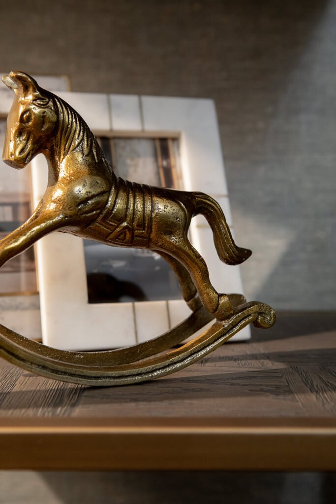 Golden horse figurine on the table – Blarney Residential, AK Interior, Cork