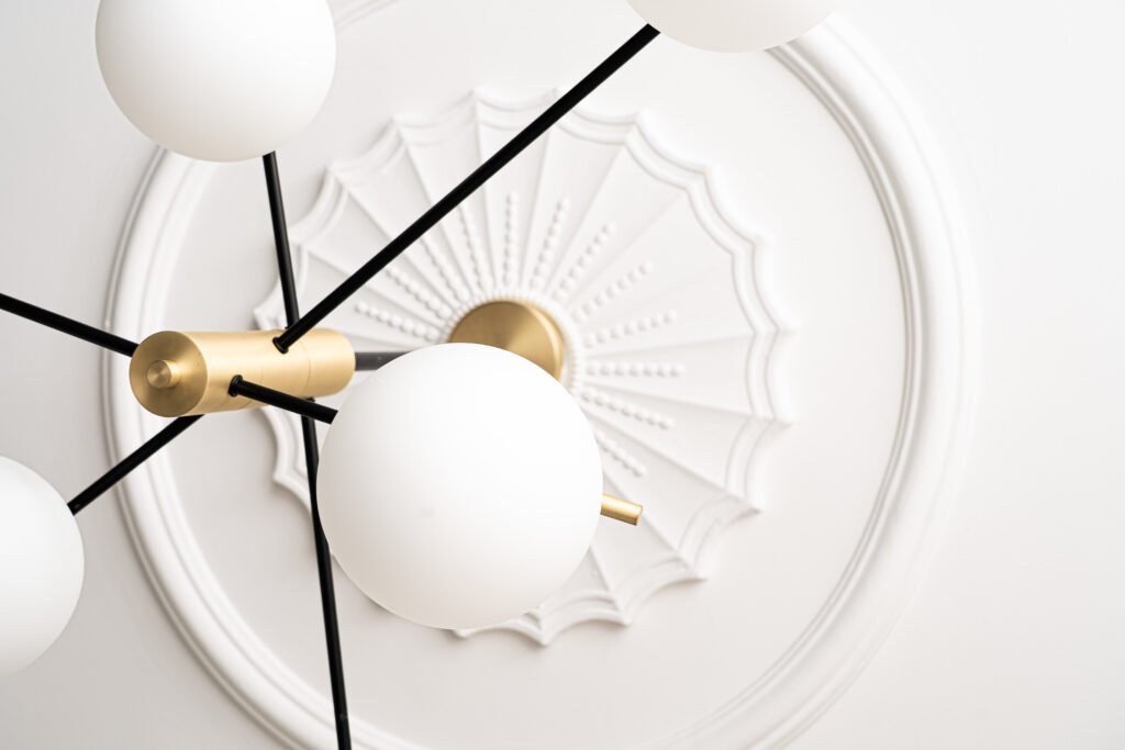 Close-up of a modern ceiling light fixture – Douglas Part Two, AK Interior, Cork