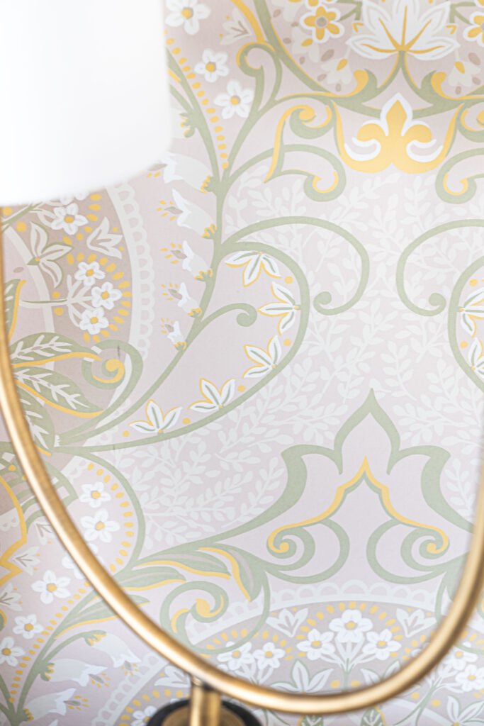 Close-up of patterned wallpaper detail – Douglas Part Two, AK Interior, Cork