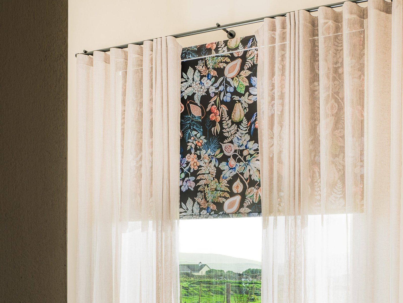 roller blind and voile-akinterior-ireland